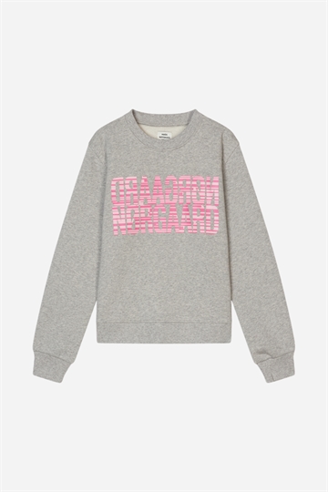 Mads Nørgaard Organic Sweatshirt Talinka - Light Grey Melange